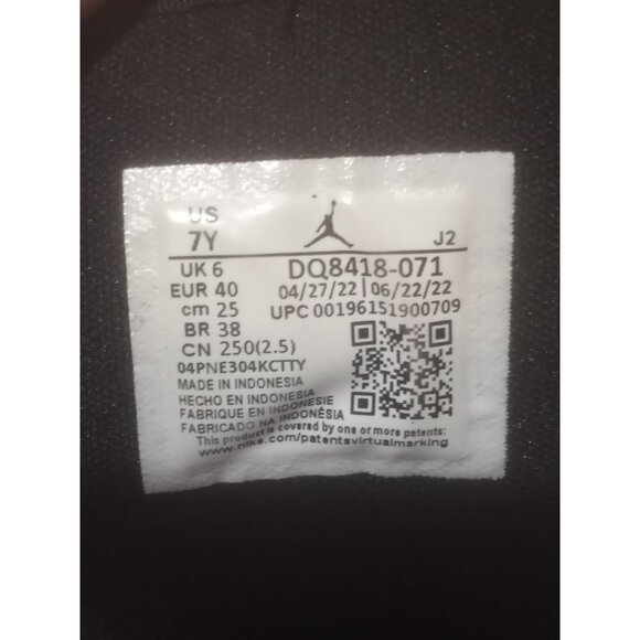 Nike Air Jordan 1 Mid Se Gs Suze 7Y Wear-away Taxi Yellow Black Aj1 DQ8418071 - Picture 3 of 14